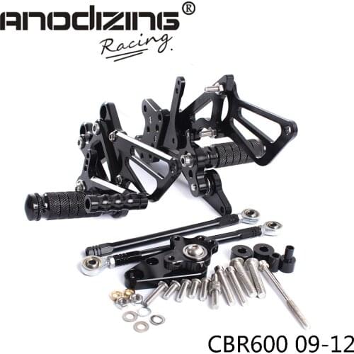 Full CNC Aluminum Motorcycle Adjustable Rearsets Rear Sets Foot Pegs For HONDA CBR600RR NON-ABS 2009 2010 2011 2012 2013-2017