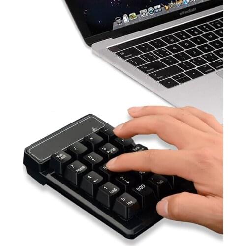 19 Keys Bluetooth Wireless Numeric Keyboard Mini Numpad Keys Number Pad Digital Keyboard For PC Accounting tasks Keypad