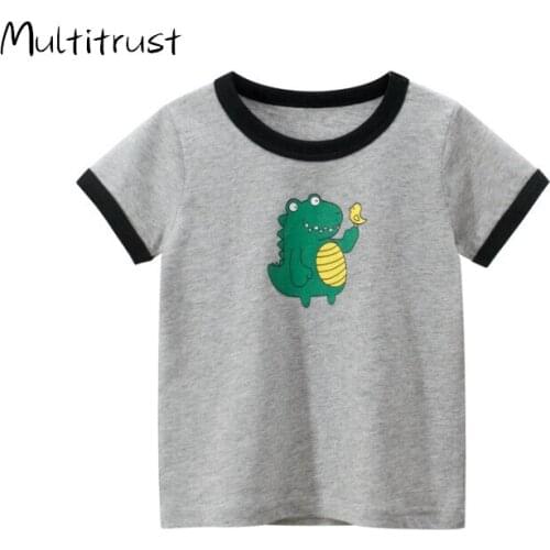 Children for Boys a Boy Girls Kids Kids Shirts Child Baby Toddler Cotton Cartoon Tee Tops Clothing