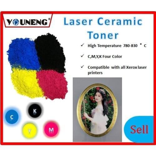 800 degree high temperature color ceramic toner powder Compatible For Ricoh and Xerox model vitrotype Print
