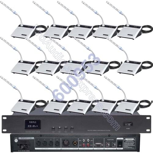 MICWL Pro Discussing Meeting room Wired Conference System 1 Chairman 19 Delegate Classical MIC max. 255 unit