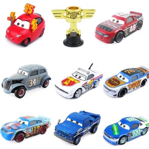 Disney Pixar Car 2 3 Lightning Mcqueen Vehicle Cars Model Metal 1:55 Hot Toys New Year Gift Present for Boys
