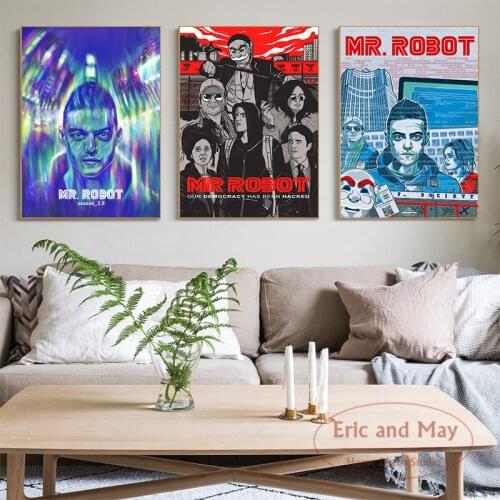 Mr.robot Tv Show Posters And Prints Canvas Painting Wall Art Kids Room Canvas Paintings Cafe Bar Modular Home Art Decor Pictures