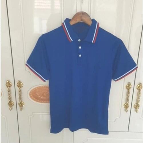French Big-name Unisex POLO Shirt Short Sleeve Lapel Quick-drying Casual Mens POLO Shirt Includes QR Code
