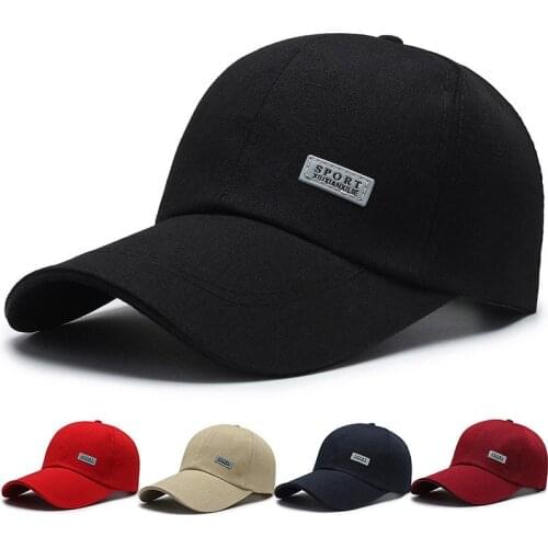 Men Women Plain Curved Sun Visor Baseball Cap Hat Solid Color Fashion Adjustable Caps Outdoor Fishing Cap