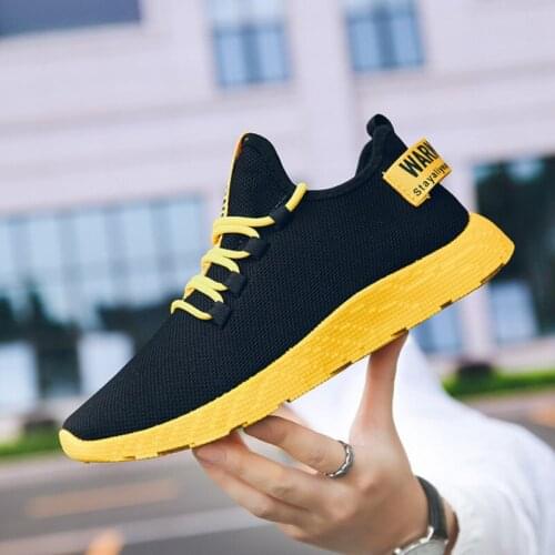 Men Running sports shoes outdoor Breathable anti-skid jogging shoes New black sneakers lightweight wear-resistant Travel shoes