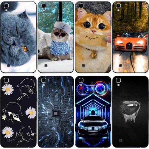 For LG X POWER K220DS K220 LS755 Case Rose Wolf Cute Patterned Cover Soft Silicon Phone Case for LG X Power k220ds Top Quality