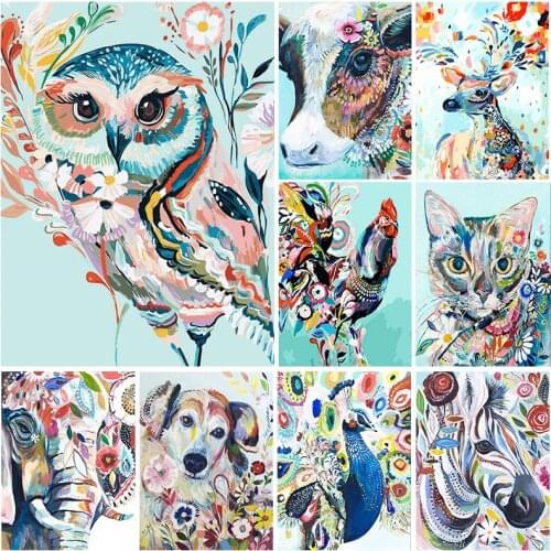5D Diamond Painting Kit for Adults and Kids DIY Full Square Drill Diamond Art Animal DIY Diamond Embroidery Kits Home Decor
