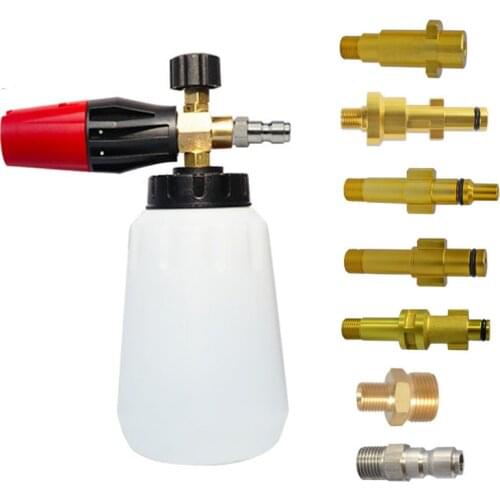 New Pressure Washer Snow Foam Lance Foam Nozzle Car Wash Foam Maker For Karcher Elitech Daewoo Bort AR Bosche Mac Foam Generator