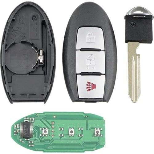 New 3 Buttons Car Auto Remote Control Key Fit for Nissan S180144005 433 MHZ 47 Chip Key chain