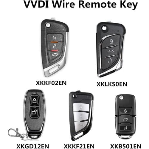 Xhorse XKKF02EN/XKLKS0EN/XKKF21EN/XKGD12EN/XKB501EN Universal Wire Remote Key For VVDI Key Tool Max and VVDI Key Tool
