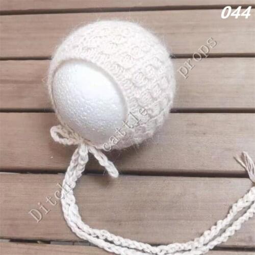 Newborn Photography Props Hats Handmade Mink Cap Baby Growth Commemorative Photography Accessories Clothing
