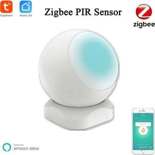 Tuya ZigBee Smart PIR Motion Sensor Built In Battery Passive Infrared Detector Security Burglar Alarm Sensor PIR Motion Detector