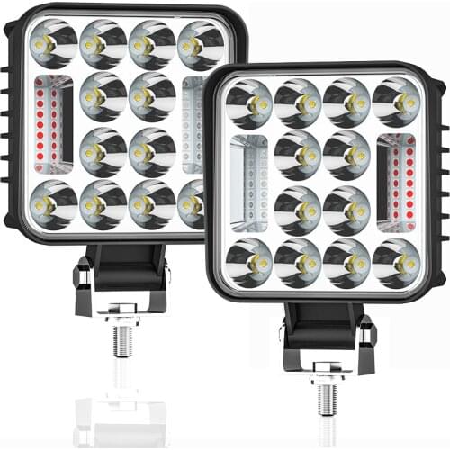 4inch 78W Strobe LED Work Light 12V 24V Red Blue Flash Led Bar OffRoad for Truck 4x4 Tractor SUV Boat Atv Led Fog Light