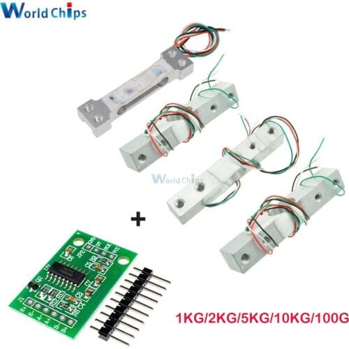 Load Cell 1KG 2KG 3KG 5KG 10KG 100G HX711 AD Module Weight Sensor diy Electronic Scale Aluminum Alloy Weighing Pressure Sensor