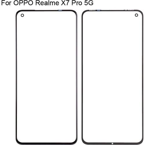 For OPPO Realme X7 Pro 5G Front LCD Glass Lens touchscreenX 7 Pro RMX2121 Touch screen Panel Outer Screen Glass without flex
