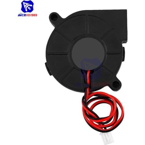 3D Printer 5015 12V 0.18A Exhaust Turbo Fan Lower Radiator Cooling Fan PBT Anti-Plastic Material 3D Printer Accessories