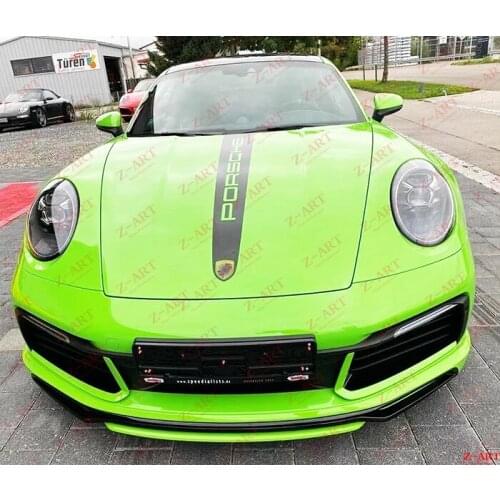 Z-ART for 911 carbon fiber front lip for 992 carbon fiber front spoiler for 911 2020 carbon fiber front chin for 992