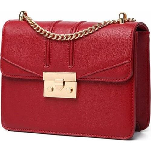 Women Shoulder Bags Fashion Red Flap Bag Small Crossbody Bags Female Handbag Casual Messenger Bags Bolsa Feminina
