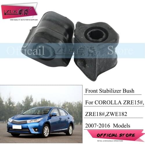 ZUK For Corolla 2007 2008 2009 2010 2011 2012 2013 2014 ZER15# 2PCS/Lot Brand New Front Stabilizer Bush Rubber Holder