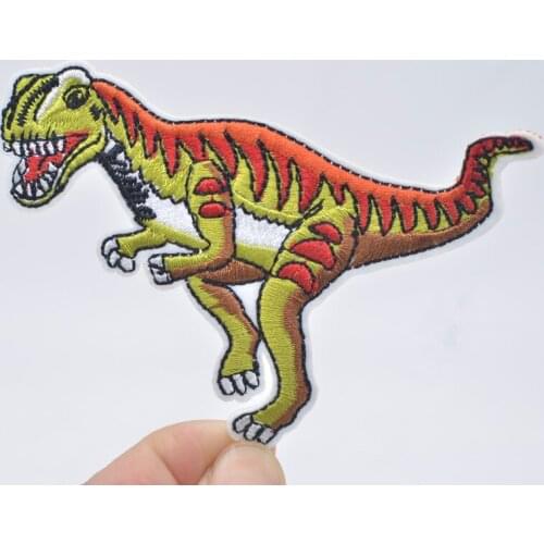 10Pcs/lot Cartoon Dinosaur Appliques Iron on Supplies for DIY Hat Clothes T-shirt Jeans Backpack Decor Patches Accessories C26