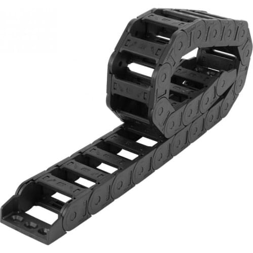 25 *57mm Nylon PA66 BridgeType Open Both Side Chain Wire Carrier Drag Chain Engraving Machine Accessory For Cnc Machine Tool