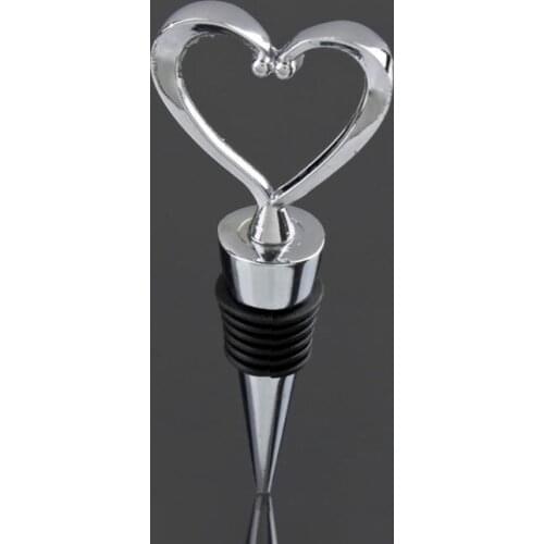 Free shipping 200pcs Novel Heart-shaped Red Wine Bottle Stopper Plunger Twist Keeping Fresh Gadget Hot Worldwide