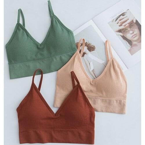 Seamless U Type Backless Bras Push Up Brassiere Sexy Women Bra Sports Lingerie Female Sleeveless Camis Fitness Crop Tube Tops