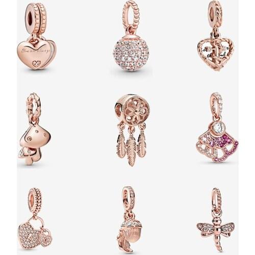 Lover Catcher Pan-Style Bracelet 100% 925 Sterling Silver Charms Beads For Jewelry Making Women Bangles Gift For Girlfriend