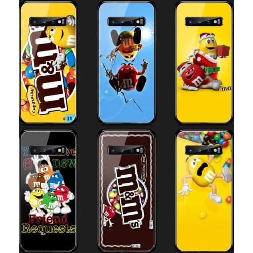 M&Ms Chocolate Nutella Bottle Phone Case Tempered Glass For Samsung S20 Plus S7 S8 S9 S10E Plus Note 8 9 10 Plus A7 2018