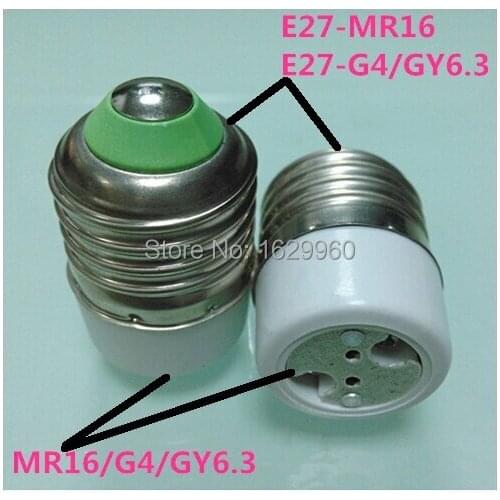 E27 to G4/MR16/GU5.3 Base LED Light Bulb Lamp Adapter Converter E27 Ceramic lamp holder E27 TO MR16 10pcs/lot free shipping