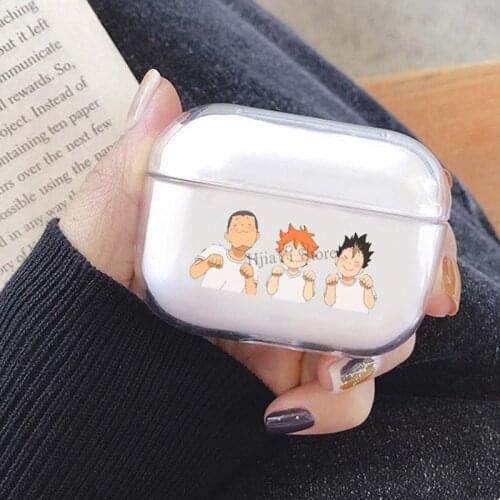 Haikyu!! cute hinata nishinoya tanaka TPU Case For Airpods Pro Earphone Case For Airpods Wireless Bluetooth Case For AirPods 3