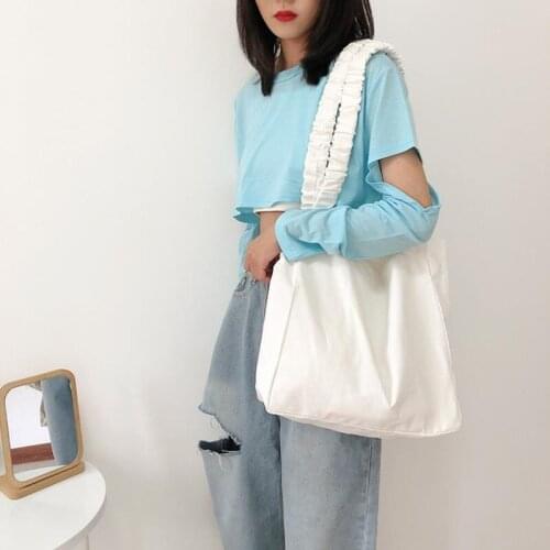 NEW Fashion Women Canvas Shopping Bags Eco Friendly Shoulder Bag Large Capacity Vintage Handbag Tote Female Shopping Bag