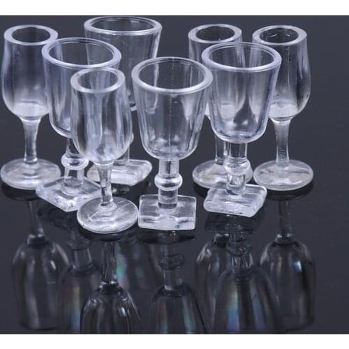 Hot sale 4pcs/lot Wholesale 1:12 Scale Cup Tableware Set Dollhouse Miniature Toy DIY Baby Kids Children Toys