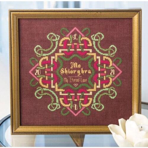 Top Manufacturer Embroidery My Eternal Love Funny Cross Stitch Gifs with 100% Cotton Floss & Free Shipping for Wall Decor & Gift