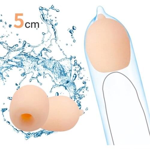1/2 Pieces Penis Extender Beads Reusable Soft Head Attachment Ball Using with Condoms For Penis Enlargement Sex Toy for Men