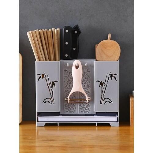 Chopstick holder wall-mounted chopstick cage drain rack holder household chopstick cage chopstick holder kitchen tableware spoon