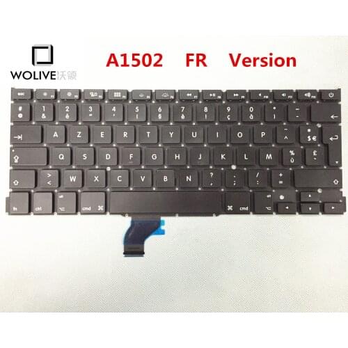 Genuine New FR Keyboard A1502 For Macbook Pro Retina 13" 2012-2015 Year Language version FR Replacement