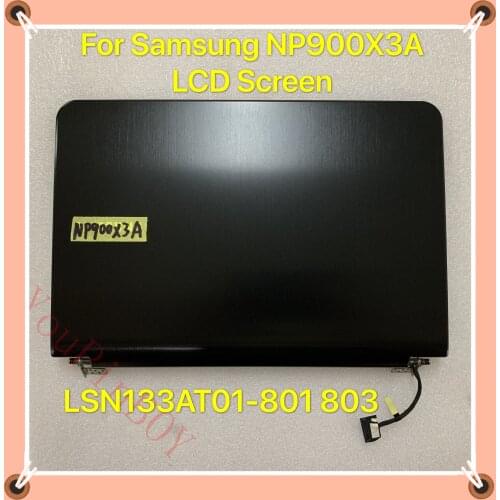 Original For Samsung NP900X3A Laptop LCD display screen assembly LSN133AT01-801 803 Tested Upper half part