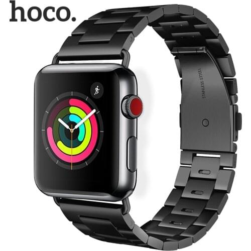 Original HOCO Stainless Steel Band for Apple Watch Band Series 5 4 3 2 1 Metal Replacement Strap for iWatch 40mm 44mm 38mm 42mm
