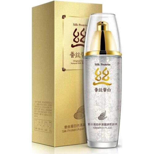 Brand BIOAQUA Skin Care Silk Protein Hyaluronic Acid Liquid Anti Wrinkle Serum Whitening Moisturizing Anti Aging Toner 100ml
