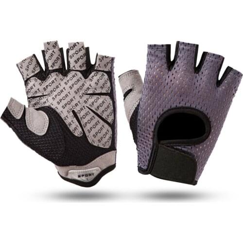 1 Pair Professional Gym Fitne Glove Women Men Crossfit Workout Bodybuilding Training Thin Breathable Non-slip Half Finger Glove