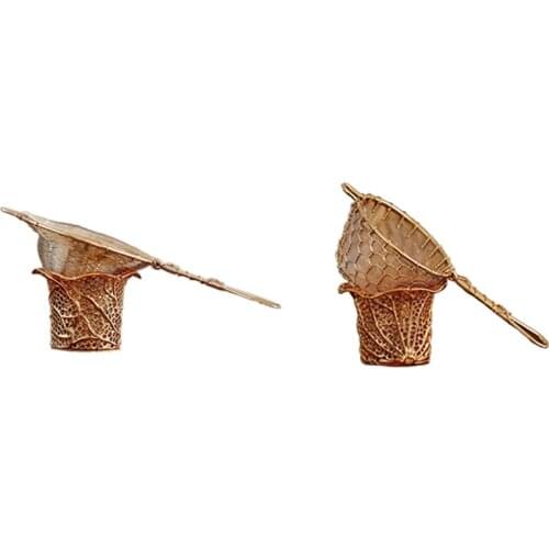 Hand-Woven Filter Screen Japanese Tea Drain Set Kung Fu Tea Set Accessories Tea Insulation Tea Filter
