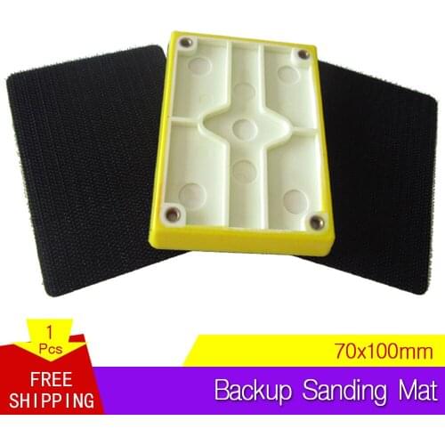 Rectangular Sanding Pad 70*100mm Hook and Loop Sander Backing Pad Abrasive tools Grinder Accessories For Sanding Polishing