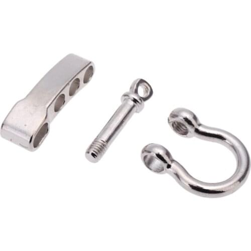 D bow Stainless Steel Adjustable 550 PARACORD PARACHUTE CORD LANYARD SURVIVE BRACELET SHACKLE BUCKLE accessory