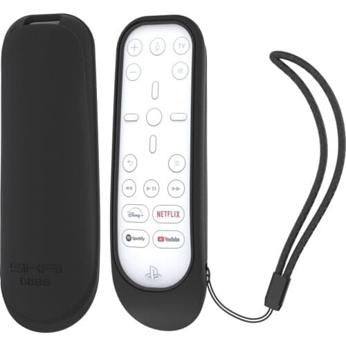 SIKAI Silicone Protective Case Cover for PS5 Media Remote, Shockproof Anti-Slip Skin for Sony Playstation 5 Media Remote