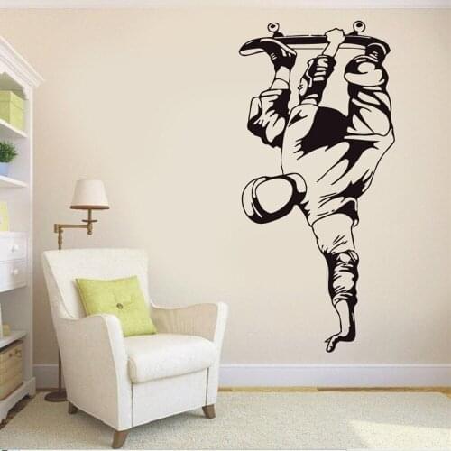 Skate Vinyl Decal Children Room Wall Decor Stickers Vinyl Art Skateboard Street Sports Wall Decals Boys Gift A366