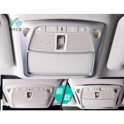 ABS chrome For Nissan X-trail xtrail T32 Rogue 2014 to 2018 front rear reading Lampshade light lamp frame cover trim 3pcs