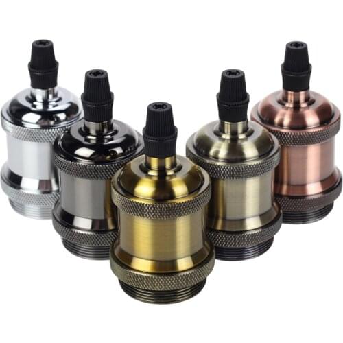 10pcs Vintage Lamp Socket Edison Screw Lamp Holder E27 Bulb Bases Edison Light Bulb 90-265V Industrial Hanging Lamp for Decor