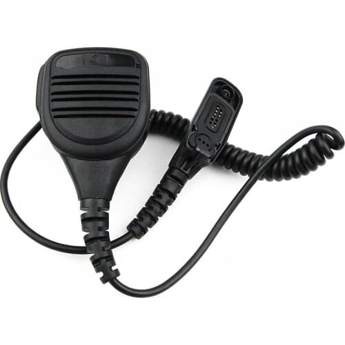 Military Shoulder Handheld Speaker Mic Microphone for Motorola CB Radio DP4800 DP4801 Walkie Talkie